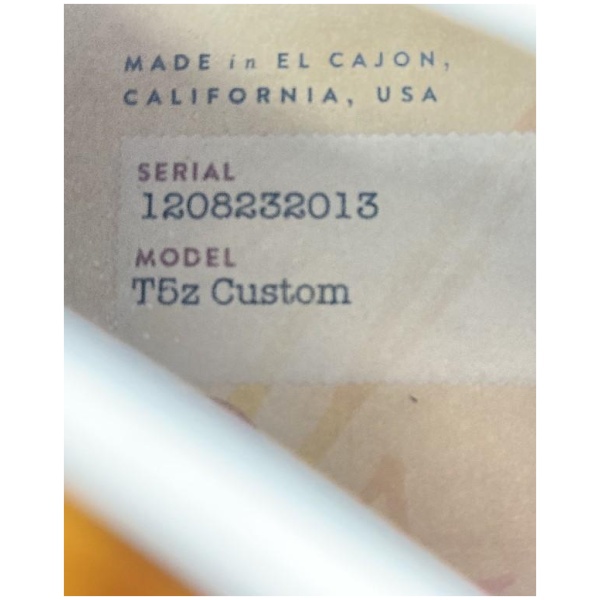 Taylor T5Z Custom Paniolo Tone Wood Sapele Neck Ser# 120232013