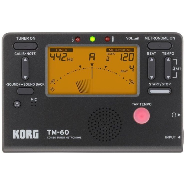 Korg TM60 Black Combo Tuner Metronome