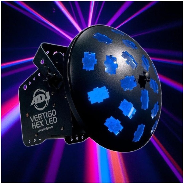 American DJ Vertigo Hex LED Rotating Multi Color Sound Activated Light
