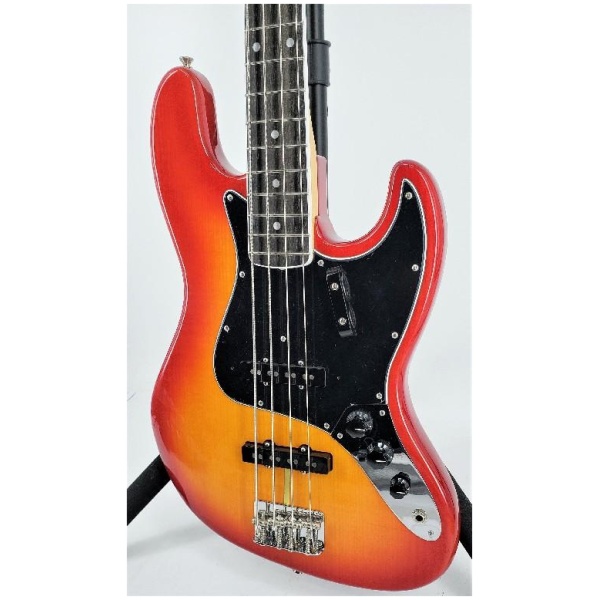 Fender Rarities Flame Ash Top Jazz Bass Plasma Red Burst Ser#US19099291
