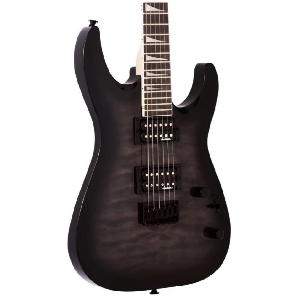 Jackson JS32Q Arched Top Hardtail Electric Guitar - Trans Black Burst