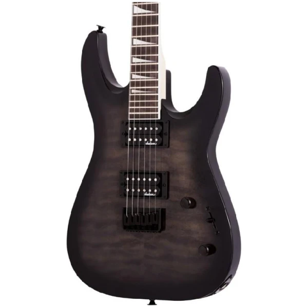 Jackson JS32Q Arched Top Hardtail Electric Guitar - Trans Black Burst
