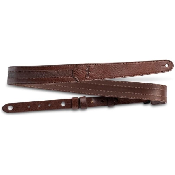 Taylor Strap Slim Leather Chocolate Brown 1.5 inch