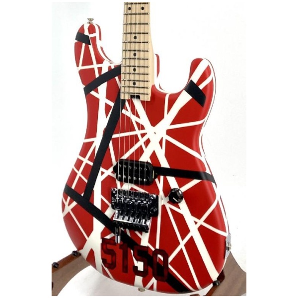 EVH Striped Series 5150 Guitar Red Black White Ser# EVH2204578