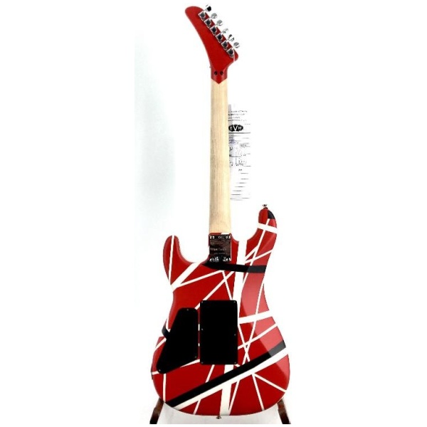 EVH Striped Series 5150 Guitar Red Black White Ser# EVH2204578