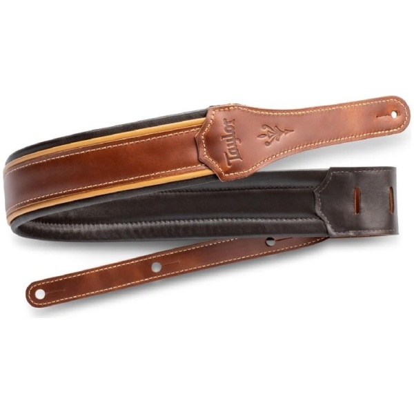 Taylor Century Strap Med Brown Leather 2.5 inch Med Brown - Butterscotch - Black
