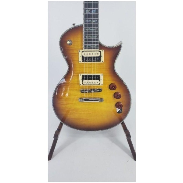 Esp Ltd EC1000 Flamed Top Electric Guitar Seymour Duncan 59 & JB Pickups -Amber Sunburst