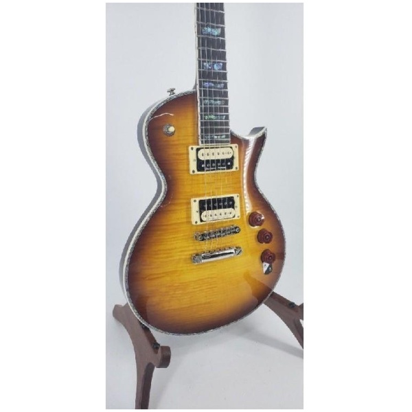 Esp Ltd EC1000 Flamed Top Electric Guitar Seymour Duncan 59 & JB Pickups -Amber Sunburst