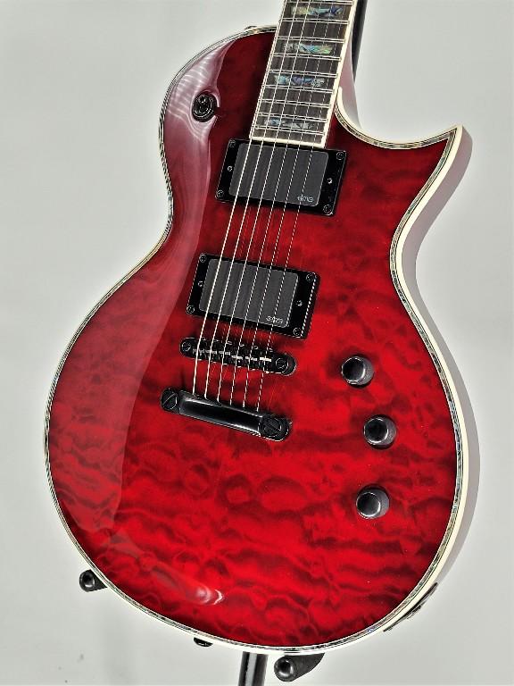 Esp Ltd EC1000 Quilt Top Electric Guitar EMG 81/60 Pickups - See Thru Black  Cherry Ser#:W