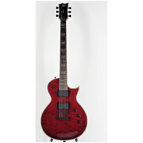 Esp Ltd EC1000 Quilt Top Electric Guitar EMG 81/60 Pickups - See Thru Black Cherry Ser#:W