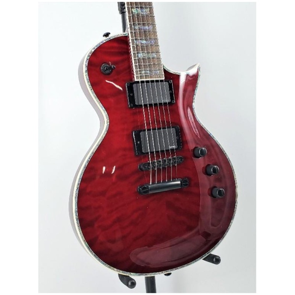 Esp Ltd EC1000 Quilt Top Electric Guitar EMG 81/60 Pickups - See Thru Black Cherry Ser#:W