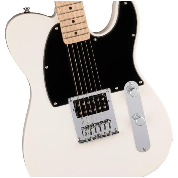 Squier by Fender Sonic Esquire H Telecaster Electric Guitar Arctic White