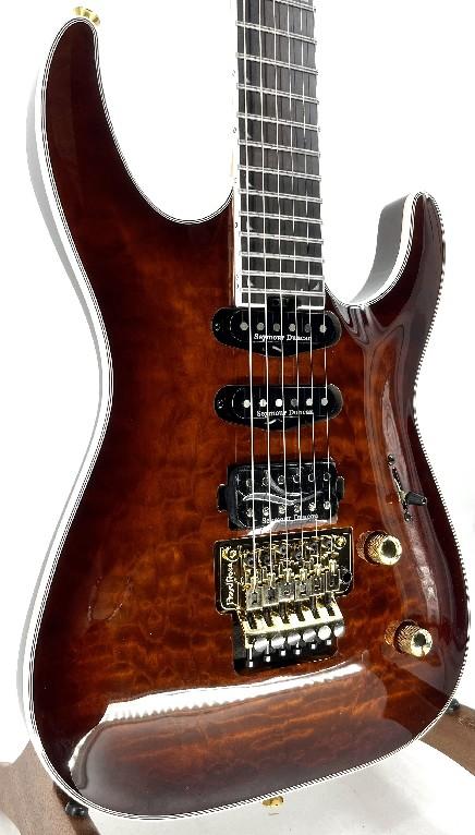 Jackson Pro Plus Series Soloist SLA3Q Electric Guitar -Amber Tiger Eye Serial#:CYJ2302515