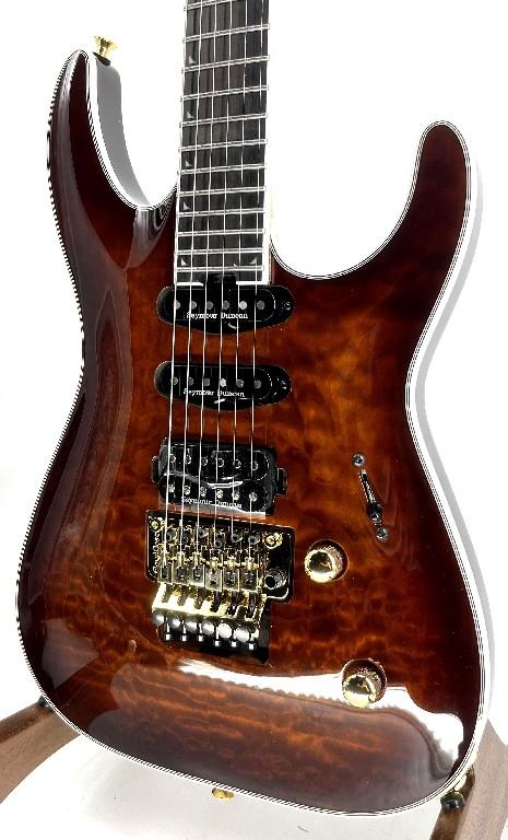 Jackson Pro Plus Series Soloist SLA3Q Electric Guitar -Amber Tiger Eye Serial#:CYJ2302515