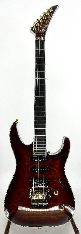 Jackson Pro Plus Series Soloist SLA3Q Electric Guitar -Amber Tiger Eye Serial#:CYJ2302515