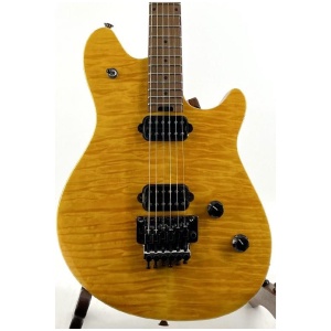 EVH Wolfgang Standard QM Baked Maple Fretboard Trans Amber Serial#:ICE2204044