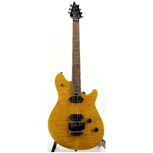 EVH Wolfgang Standard QM Baked Maple Fretboard Trans Amber Serial#:ICE2204044