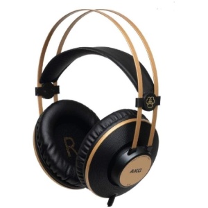 AKG Pro Audio K92 Over-Ear Closed-Back Studio Headphones Black/Gold