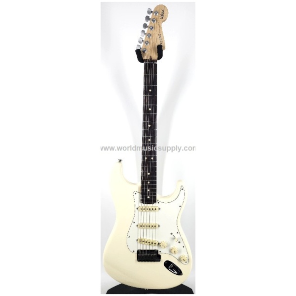 ギター Fender USA Jeff Beck Stratocaster Fender Jeff Beck Stratocaster - Olympic White with Rosewood
