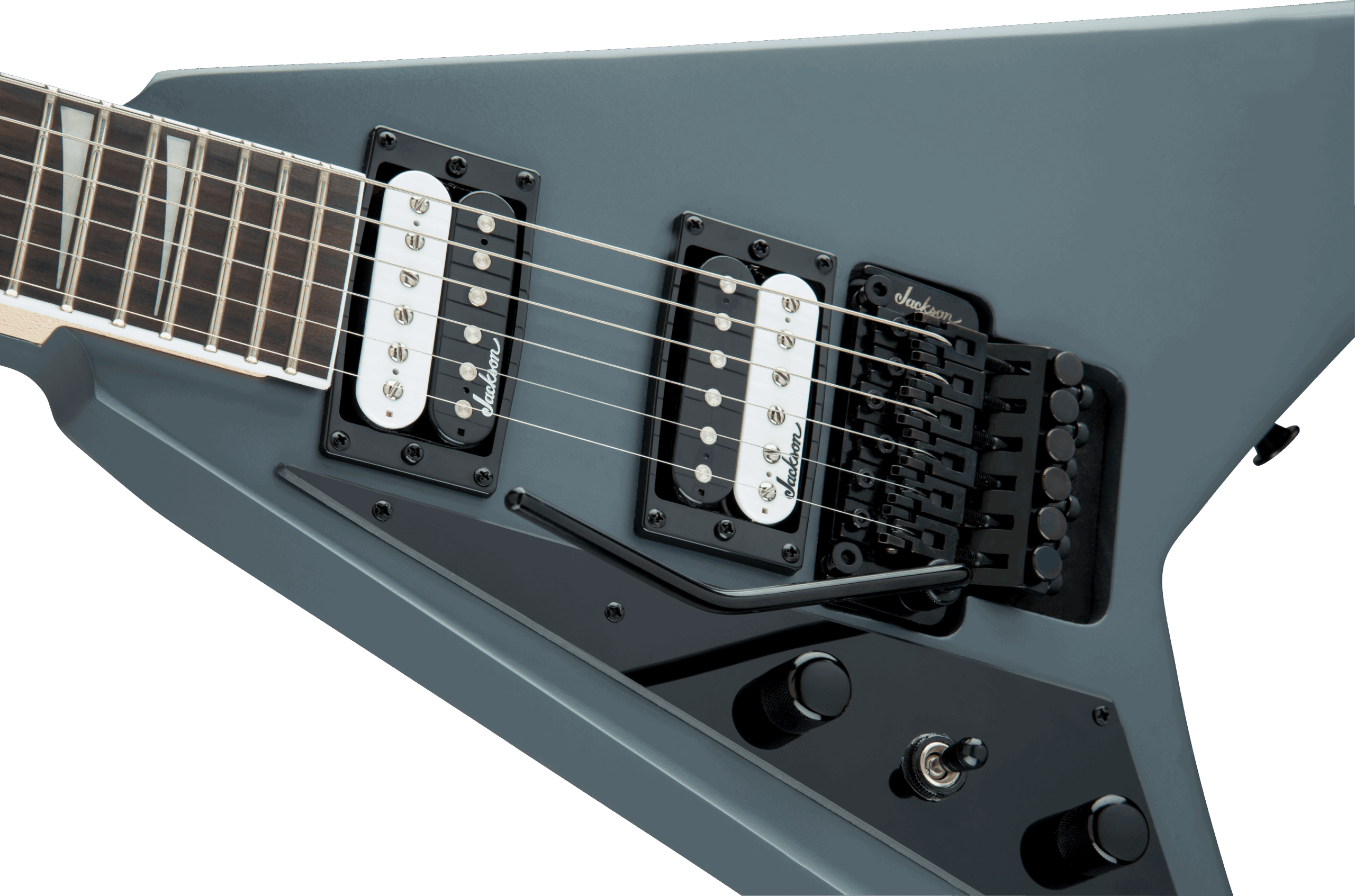 Jackson JS Series Rhoads JS32 Randy Rhoads Electric Guitar - Satin Grey - Image 3