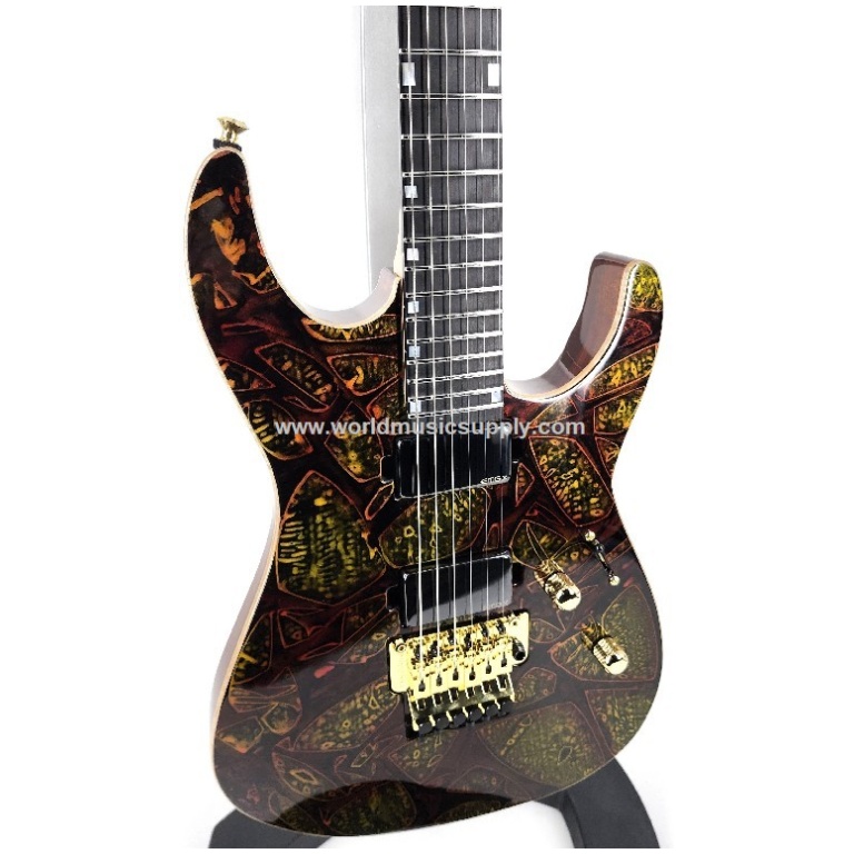 ESP USA Custom Shop M-II DX W/EMG Pickups with Case-Hellfire