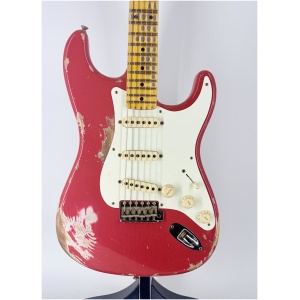 Fender USA Custom Shop  1957 HEAVY RELIC STRAT- FIESTA RED Ser#:R150868