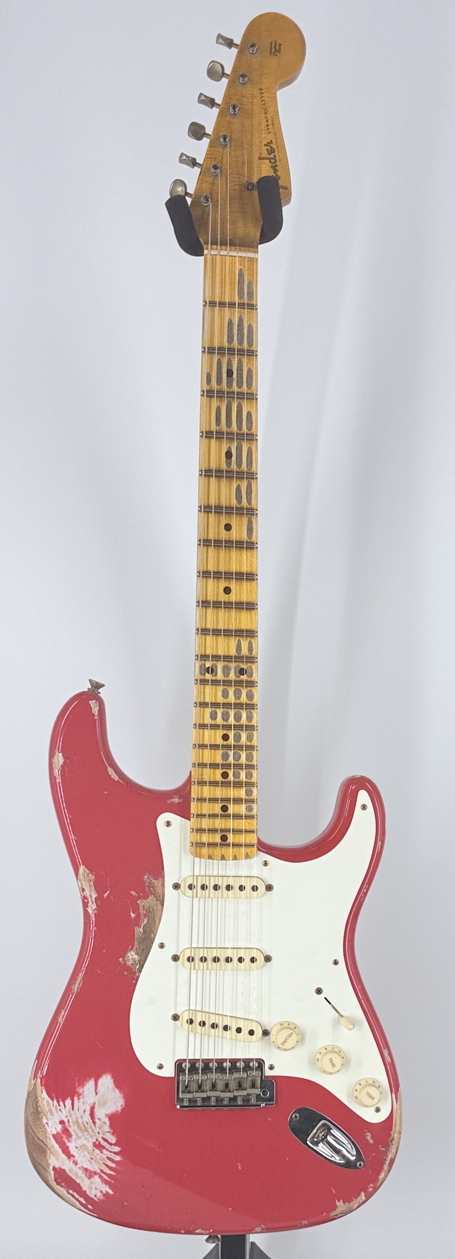 Fender USA Custom Shop 1957 HEAVY RELIC STRAT- FIESTA RED Ser#:R150868 - Image 3