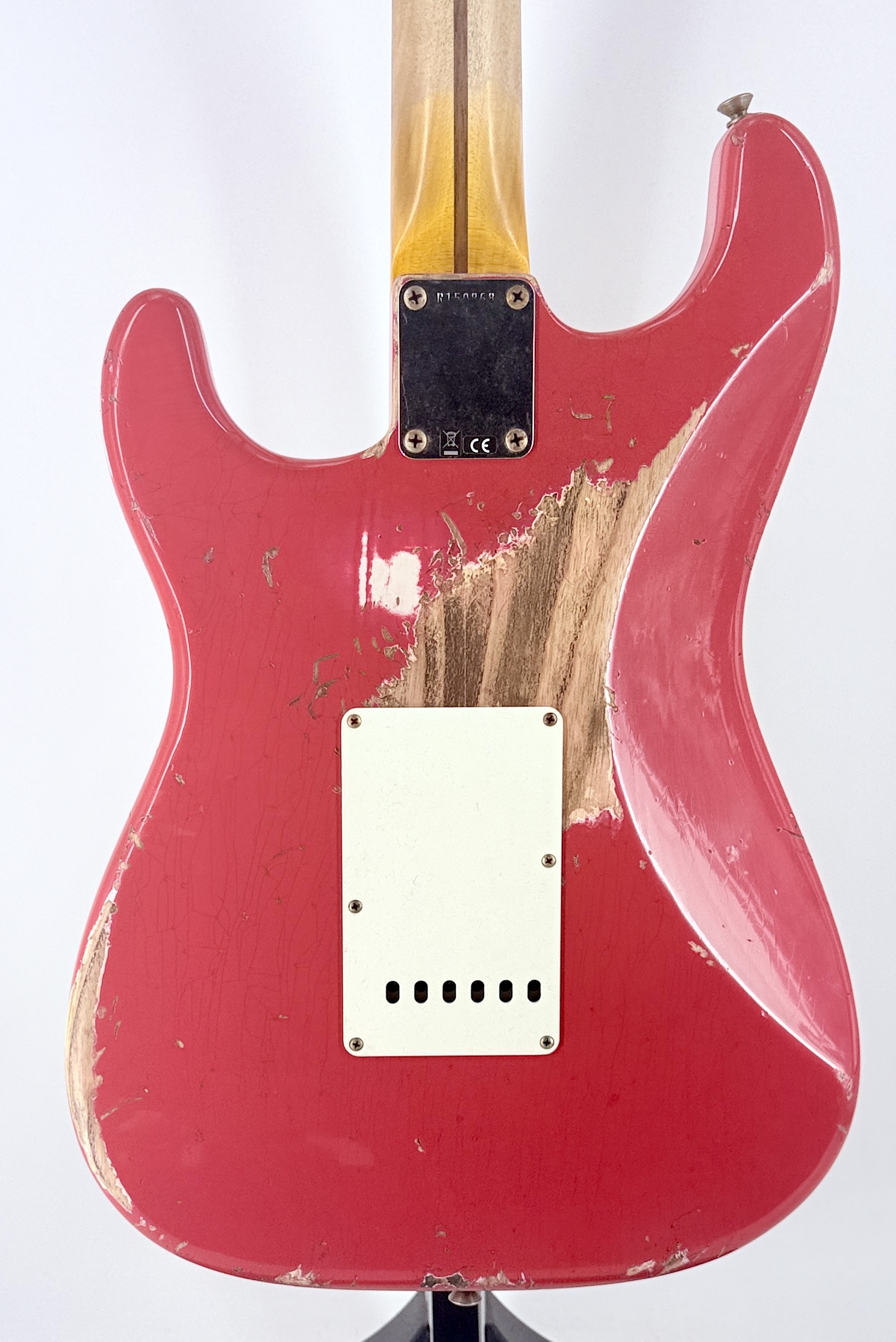 Fender USA Custom Shop 1957 HEAVY RELIC STRAT- FIESTA RED Ser#:R150868 - Image 7