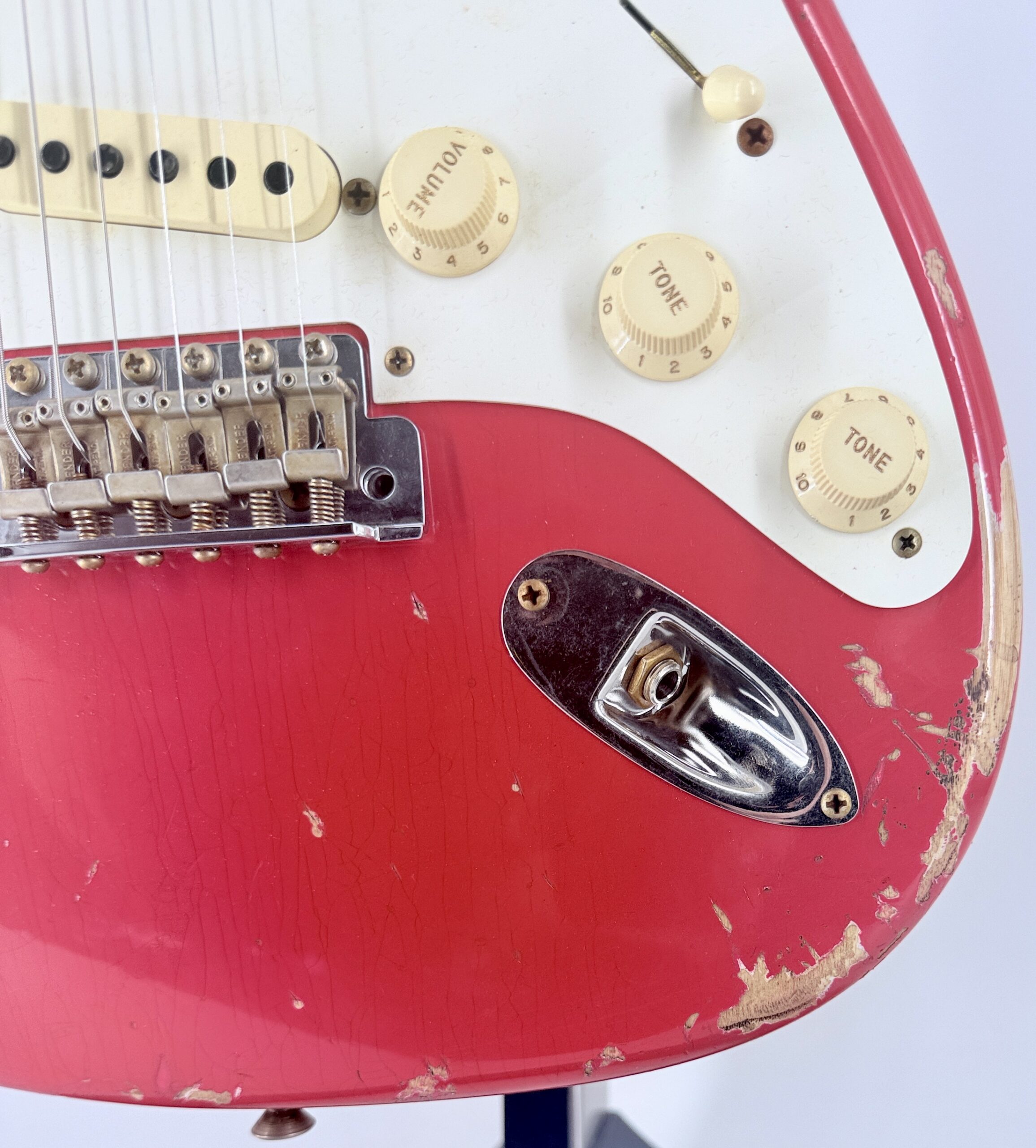 Fender USA Custom Shop 1957 HEAVY RELIC STRAT- FIESTA RED Ser#:R150868 - Image 31