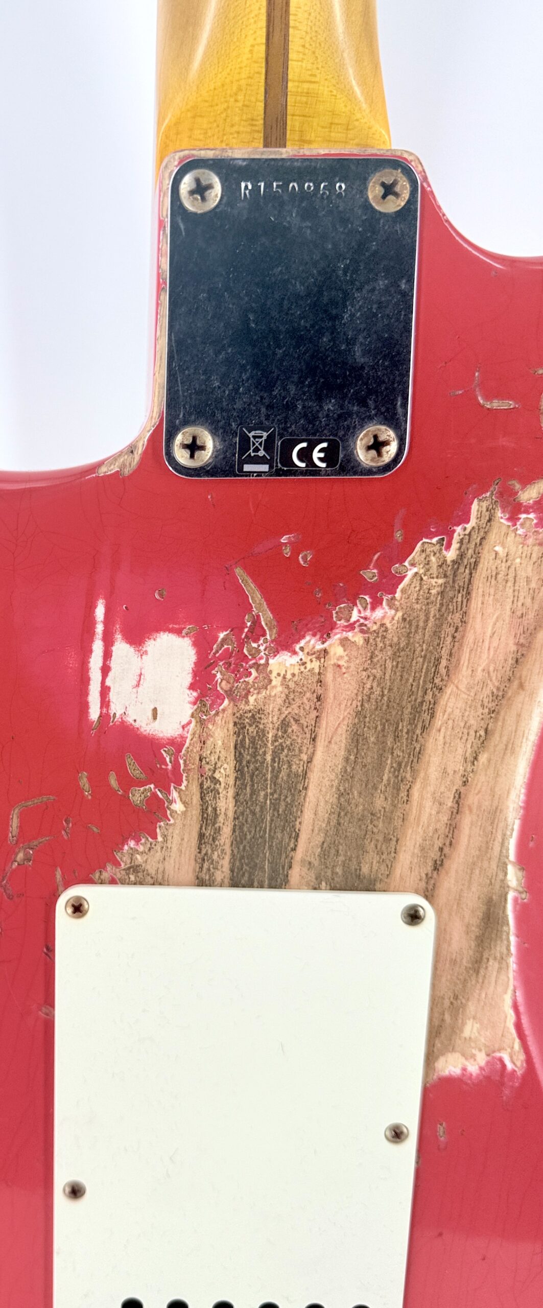 Fender USA Custom Shop 1957 HEAVY RELIC STRAT- FIESTA RED Ser#:R150868 - Image 16