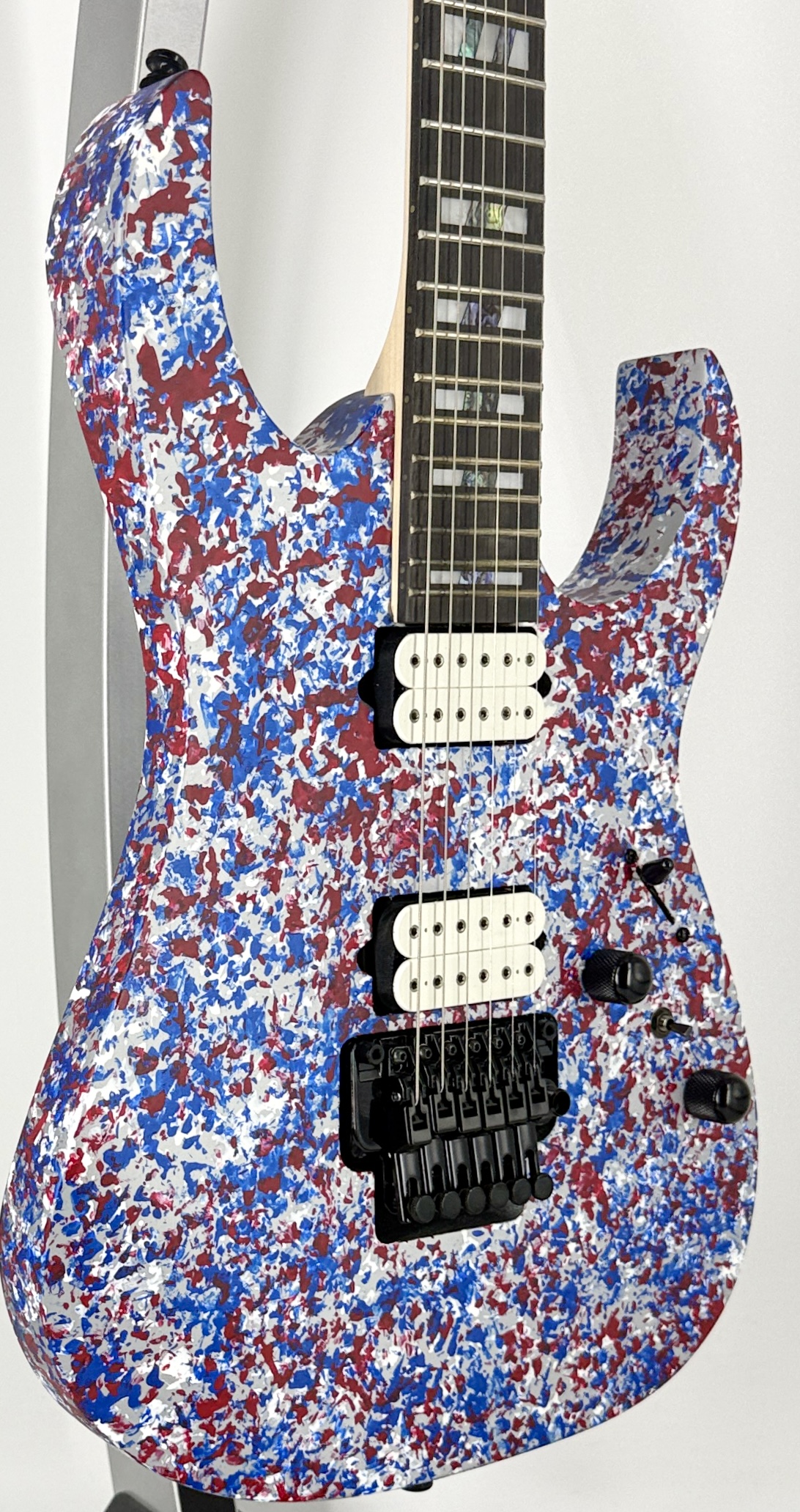 Ibanez RGR6A250 RG Series Electric Guitar - Red white & Blue Fleck Serial#: I260206970 - Image 4