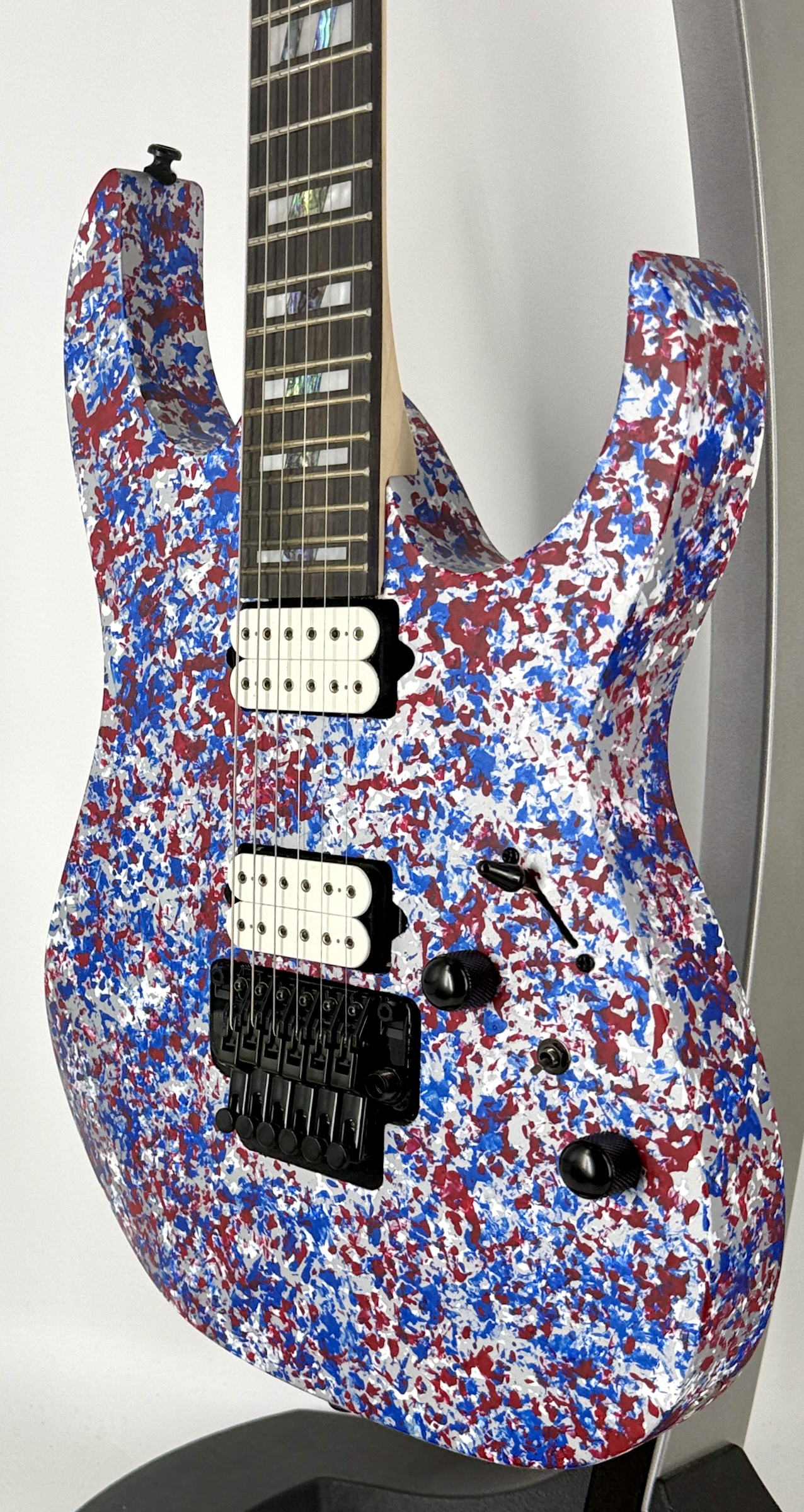 Ibanez RGR6A250 RG Series Electric Guitar - Red white & Blue Fleck Serial#: I260206970 - Image 5