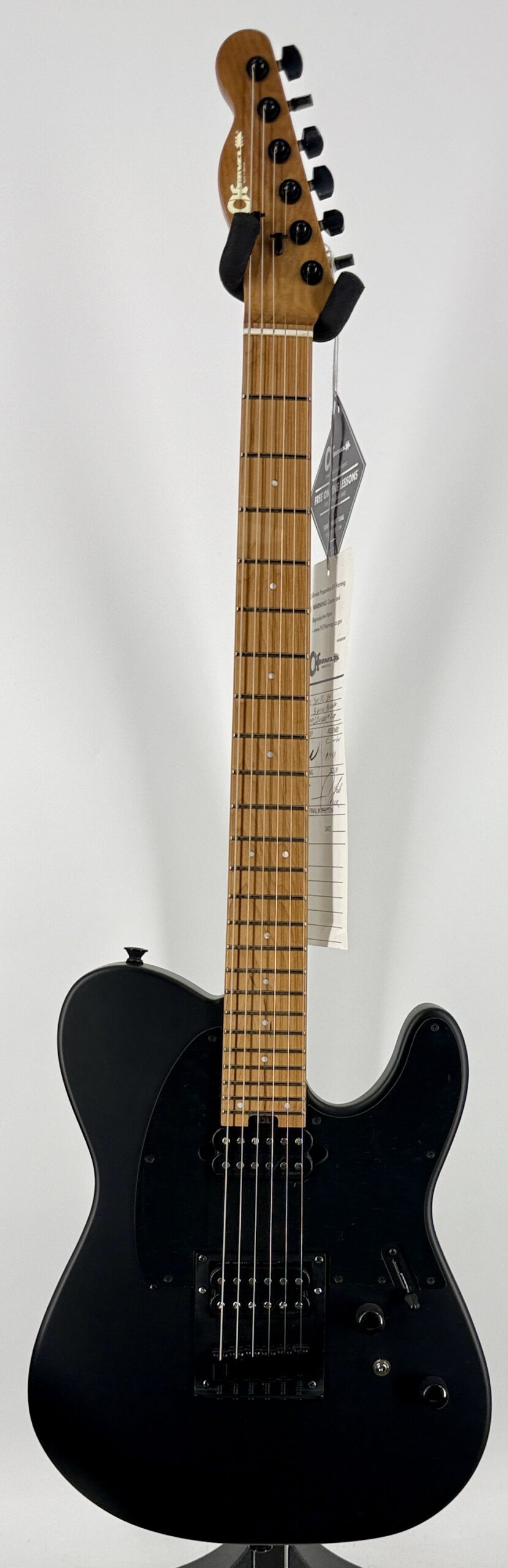 Pro-Mod So-Cal Style 2 24 HH, Caramelized Maple Fingerboard, Electric Guitar - Satin Black Ser#:MC26000927 - Image 3