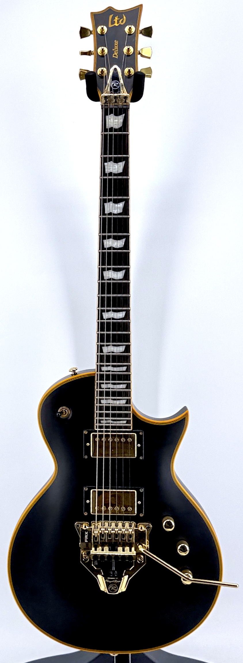 Used ESP LTD Series EC256 Electric Guitar with Floyd Rose FRX Tremolo - Black - Image 3