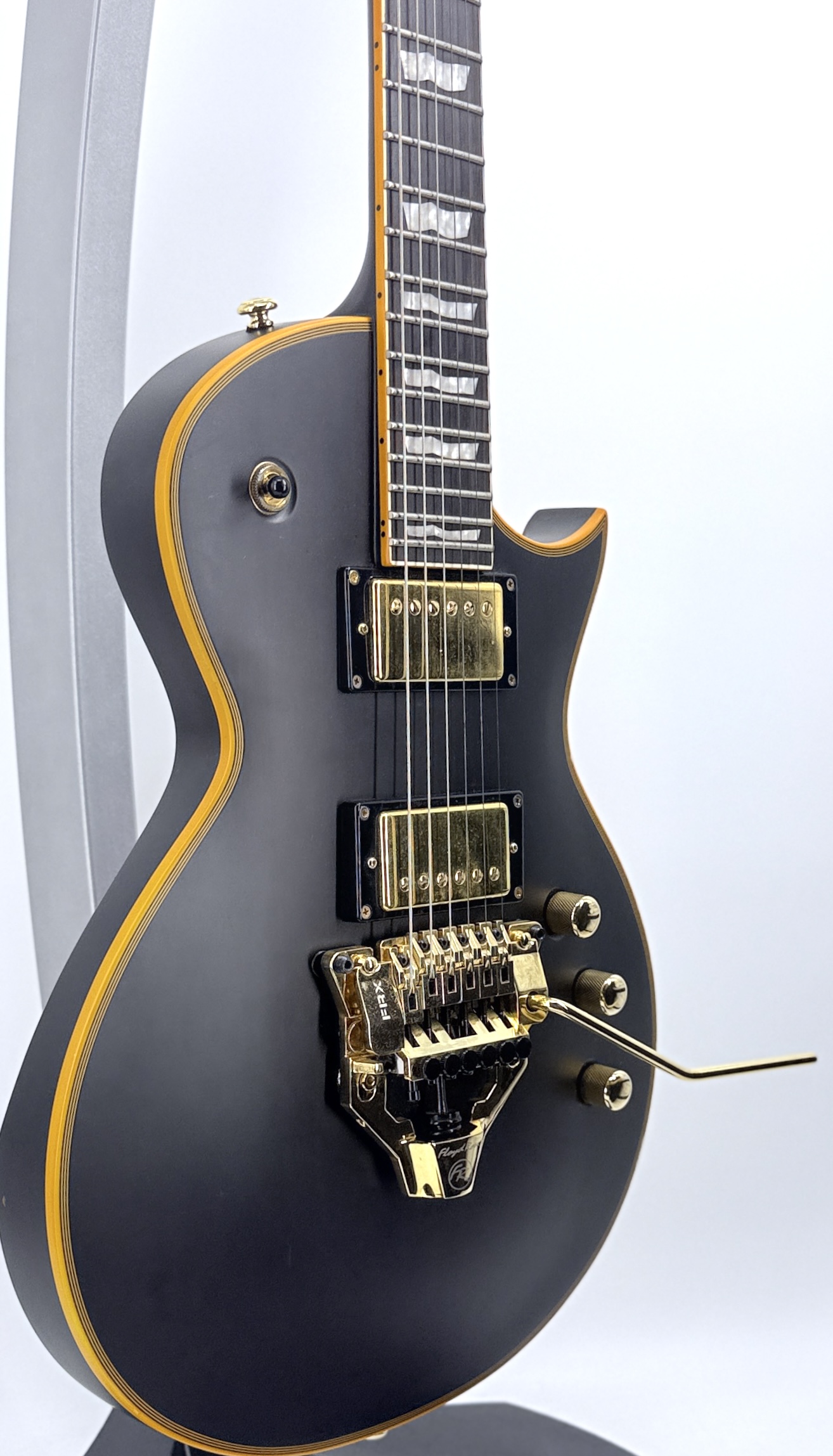 Used ESP LTD Series EC256 Electric Guitar with Floyd Rose FRX Tremolo - Black - Image 4