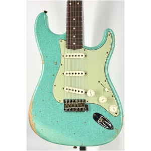 Fender USA Custom Shop 57' Stratocaster Relic'd, Maple Neck, Aged Surf Green Ser#:CZ591349