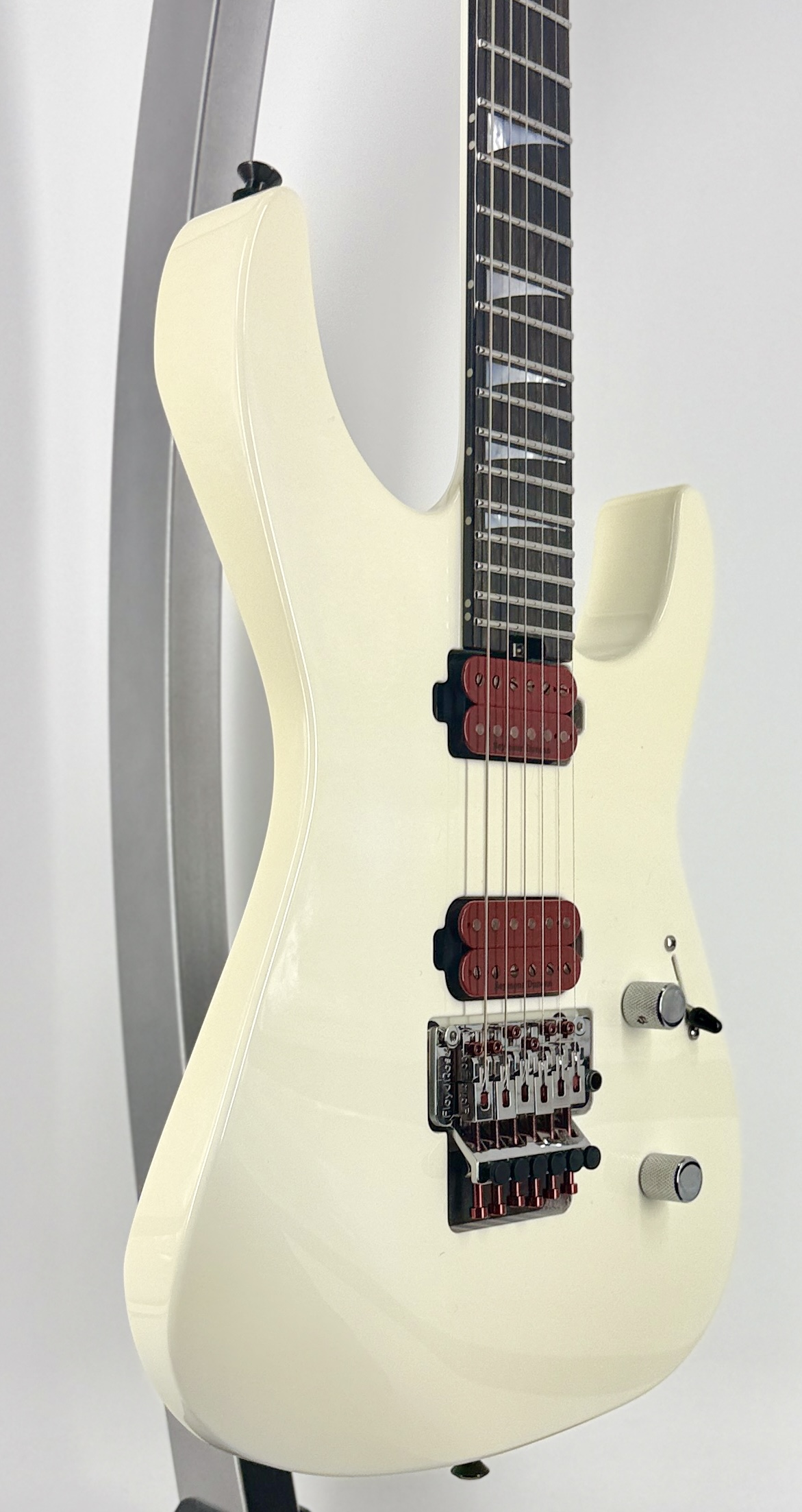 Used Jackson American Series Soloist SL2DX Snow White Hot Roded w/ All American Parts - Image 4