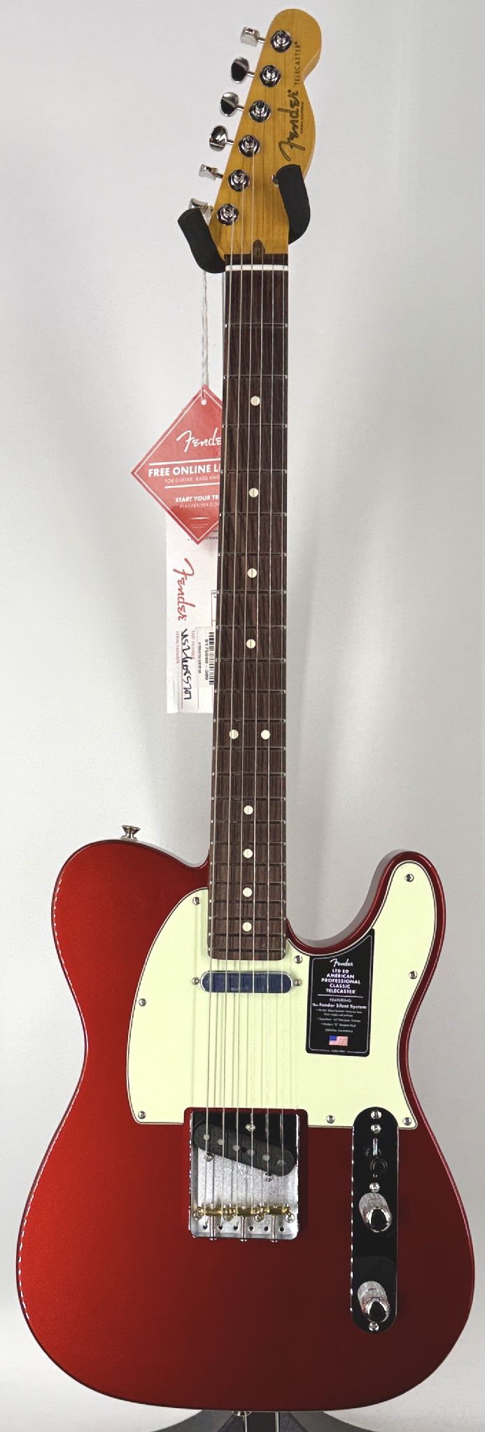 Fender Amer Pro LTD SilentSysTele Rosewood - Candy Apple Red Ser#:US26078306 - Image 3