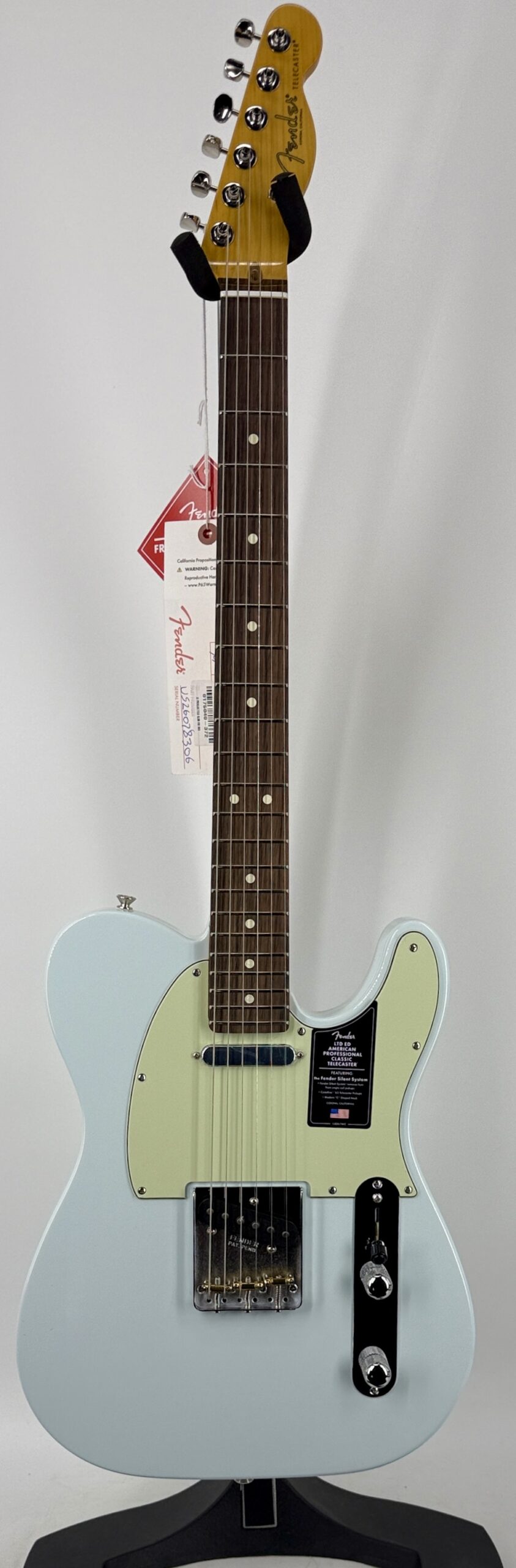 Fender American Professional LTD Edition Silent System Telecaster Rosewood Fretboard - Sonic Blue Ser#:26078306 - Image 3