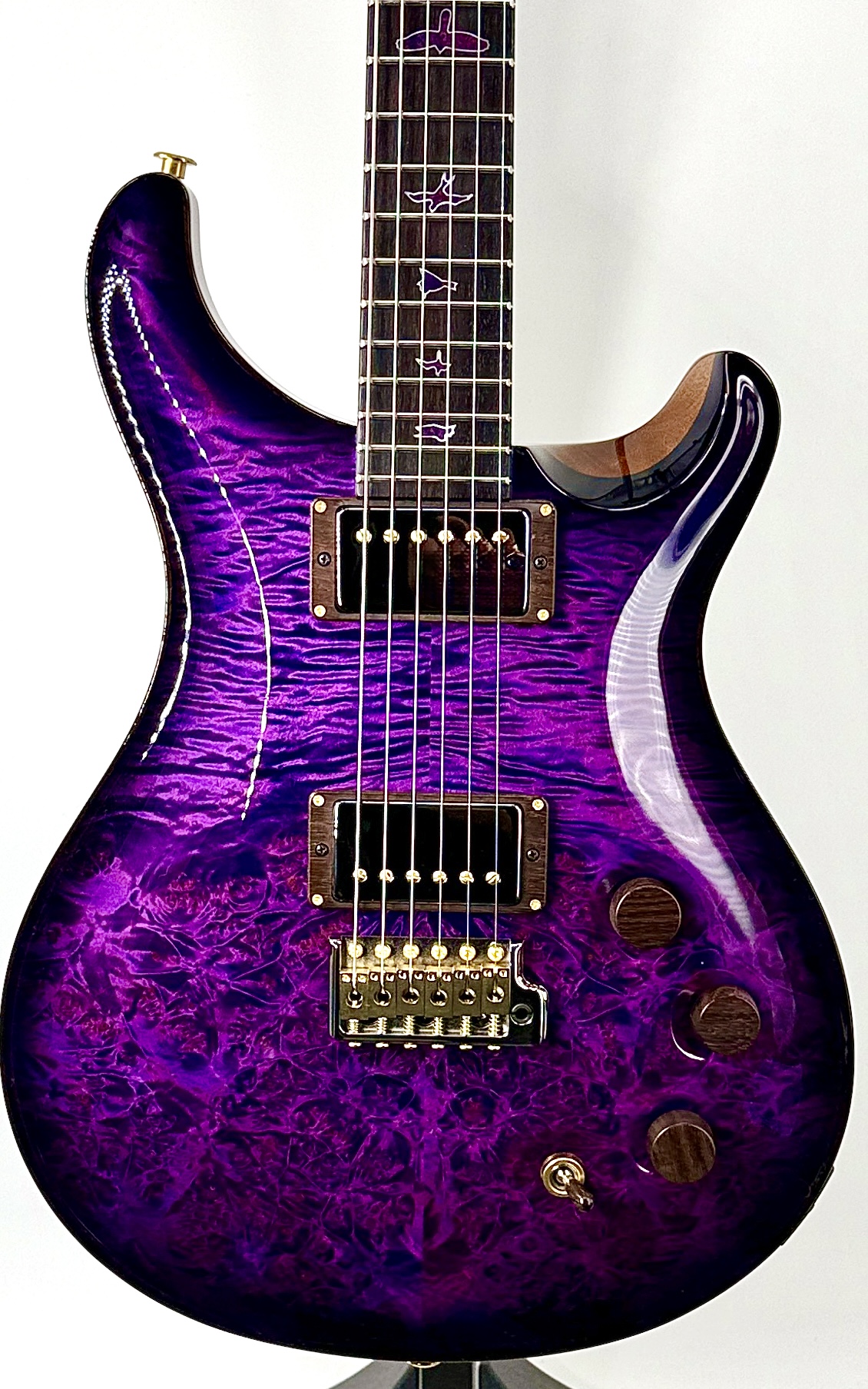 PRS Private Stock DGT, Maple Burl-Top, East Indian Rosewood Fretboard Purple Glow Ser# 12346