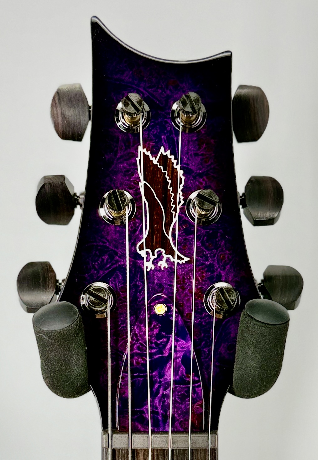 PRS Private Stock DGT, Maple Burl-Top, East Indian Rosewood Fretboard Purple Glow Ser# 12346 - Image 6