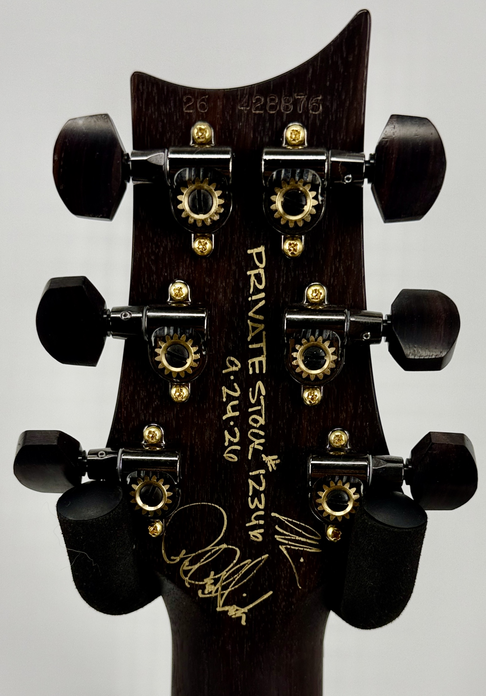 PRS Private Stock DGT, Maple Burl-Top, East Indian Rosewood Fretboard Purple Glow Ser# 12346 - Image 9