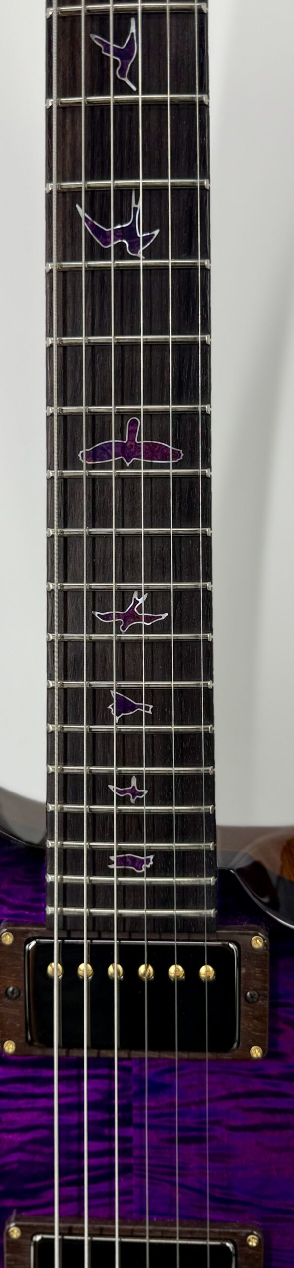 PRS Private Stock DGT, Maple Burl-Top, East Indian Rosewood Fretboard Purple Glow Ser# 12346 - Image 15