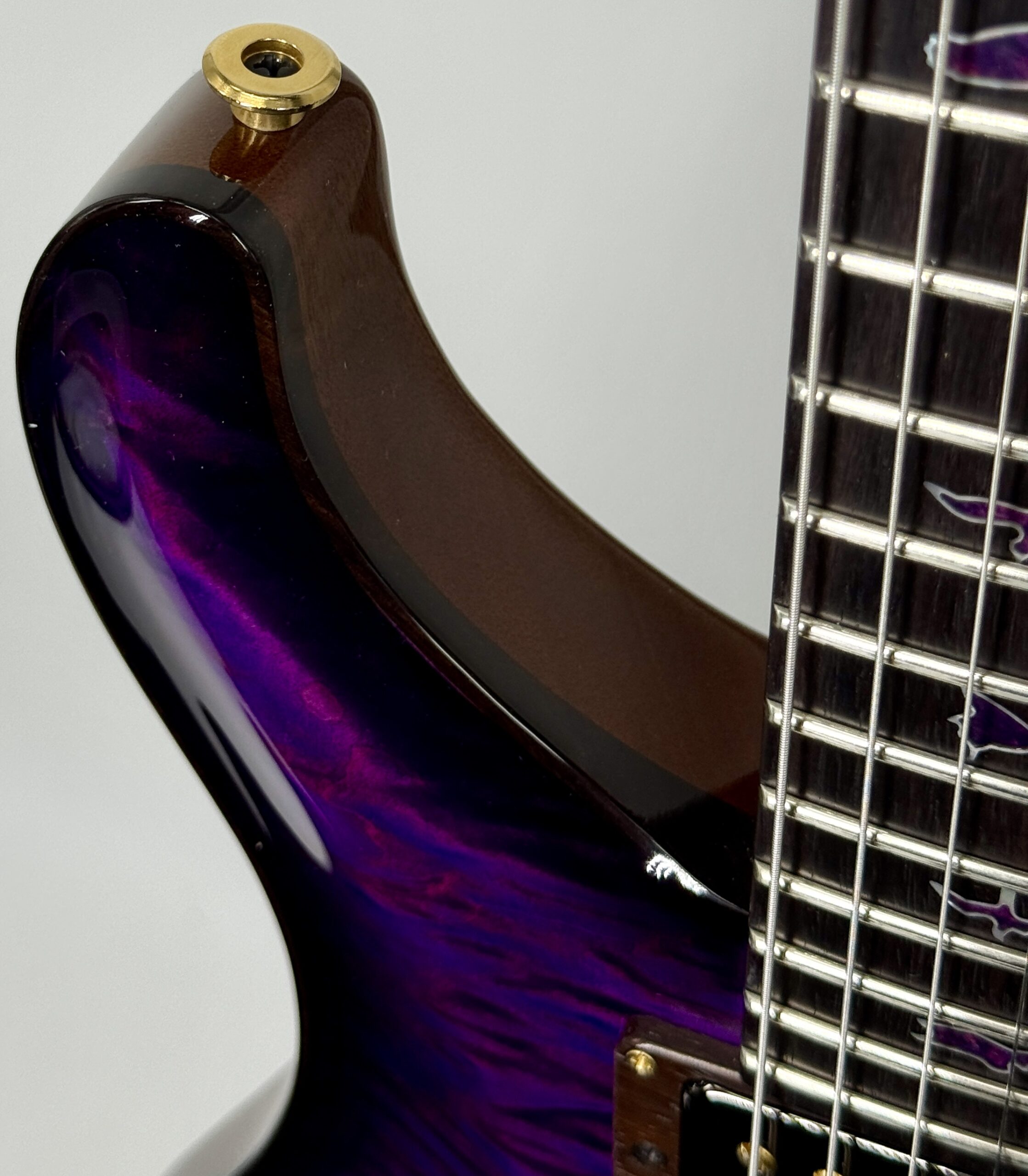 PRS Private Stock DGT, Maple Burl-Top, East Indian Rosewood Fretboard Purple Glow Ser# 12346 - Image 25