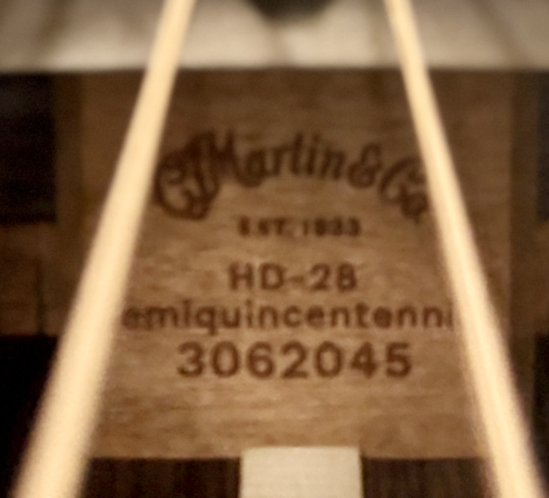 Martin HD28 SEMI QUINCENTENNIAL Acoustic Sitka Spruce, Ebony Ser#: 3062045 - Image 10
