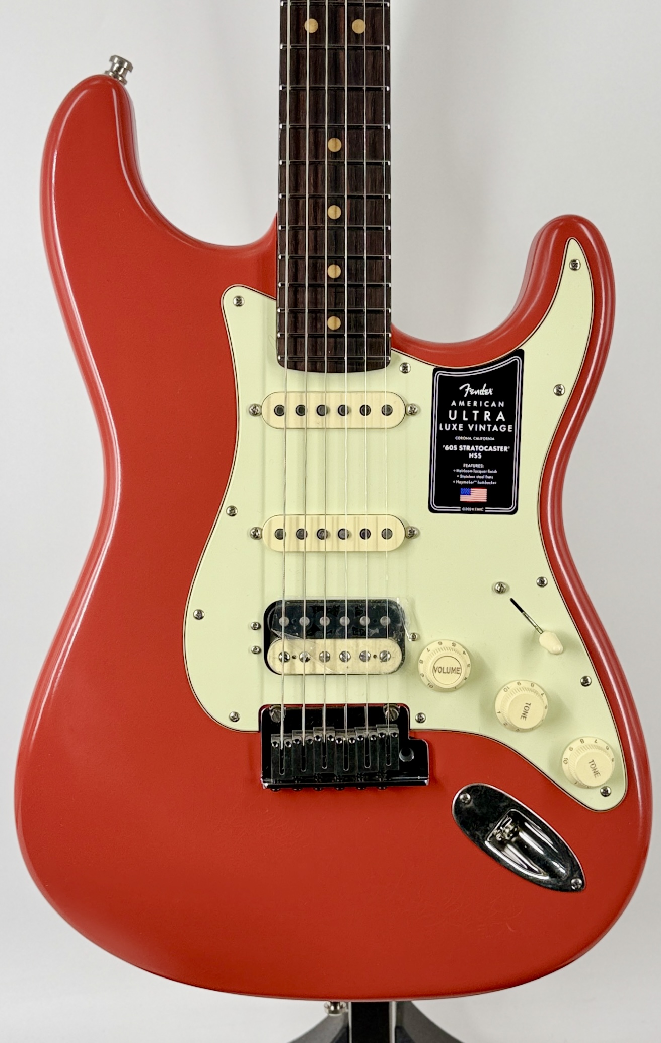 Fender American Ultra Luxe Vintage 60's Strat -Alder , Rosewood-Fiesta Red Ser#: US26004105