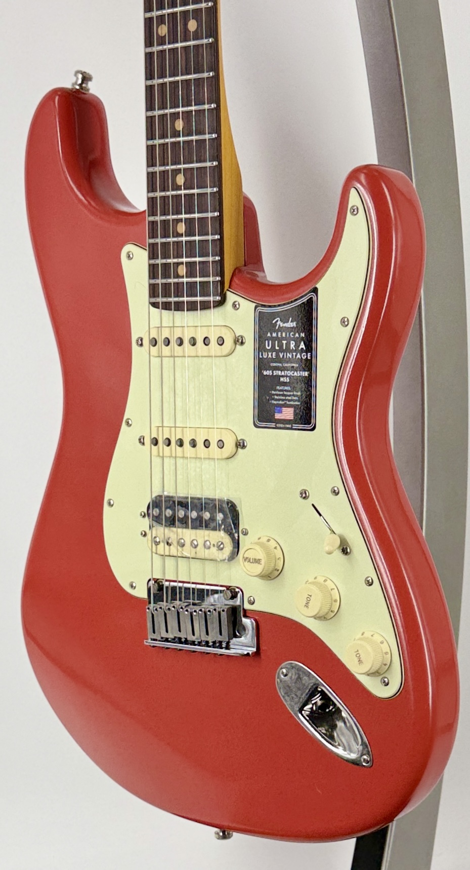 Fender American Ultra Luxe Vintage 60's Strat -Alder , Rosewood-Fiesta Red Ser#: US26004105 - Image 5