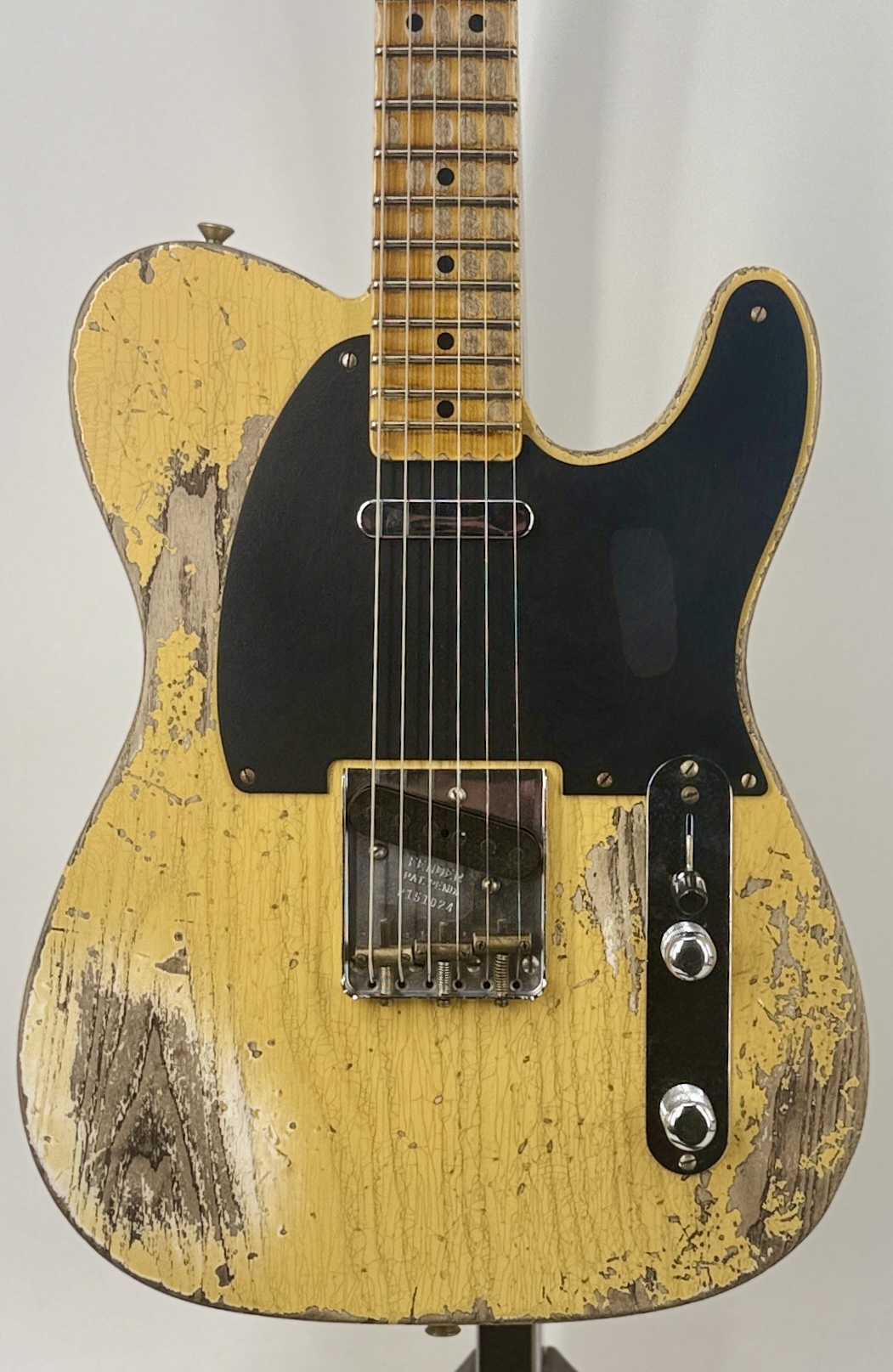 Fender USA CustomShop Tele Maple Neck, Aged Nocaster Blonde Relic'd 50s Ser:#9231016757