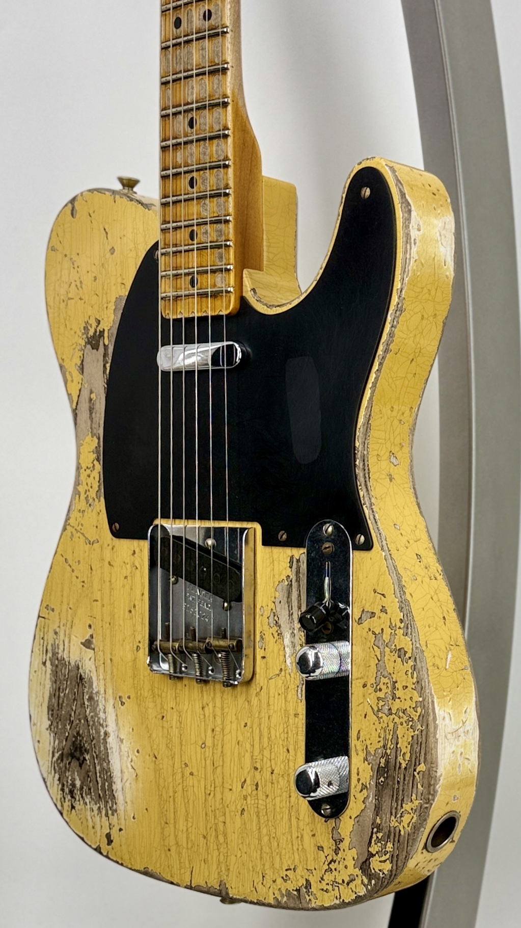 Fender USA CustomShop Tele Maple Neck, Aged Nocaster Blonde Relic'd 50s Ser:#9231016757 - Image 5
