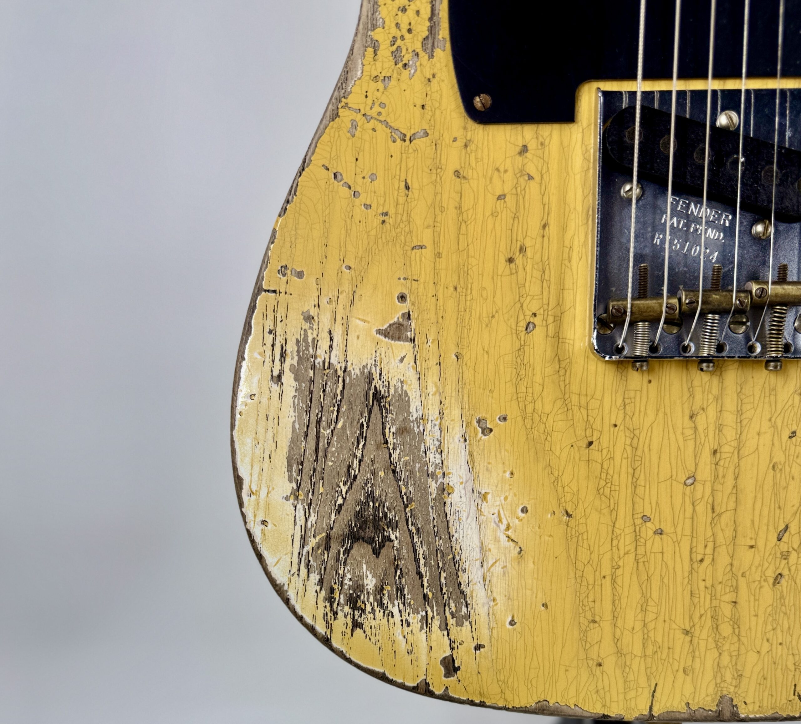 Fender USA CustomShop Tele Maple Neck, Aged Nocaster Blonde Relic'd 50s Ser:#9231016757 - Image 11